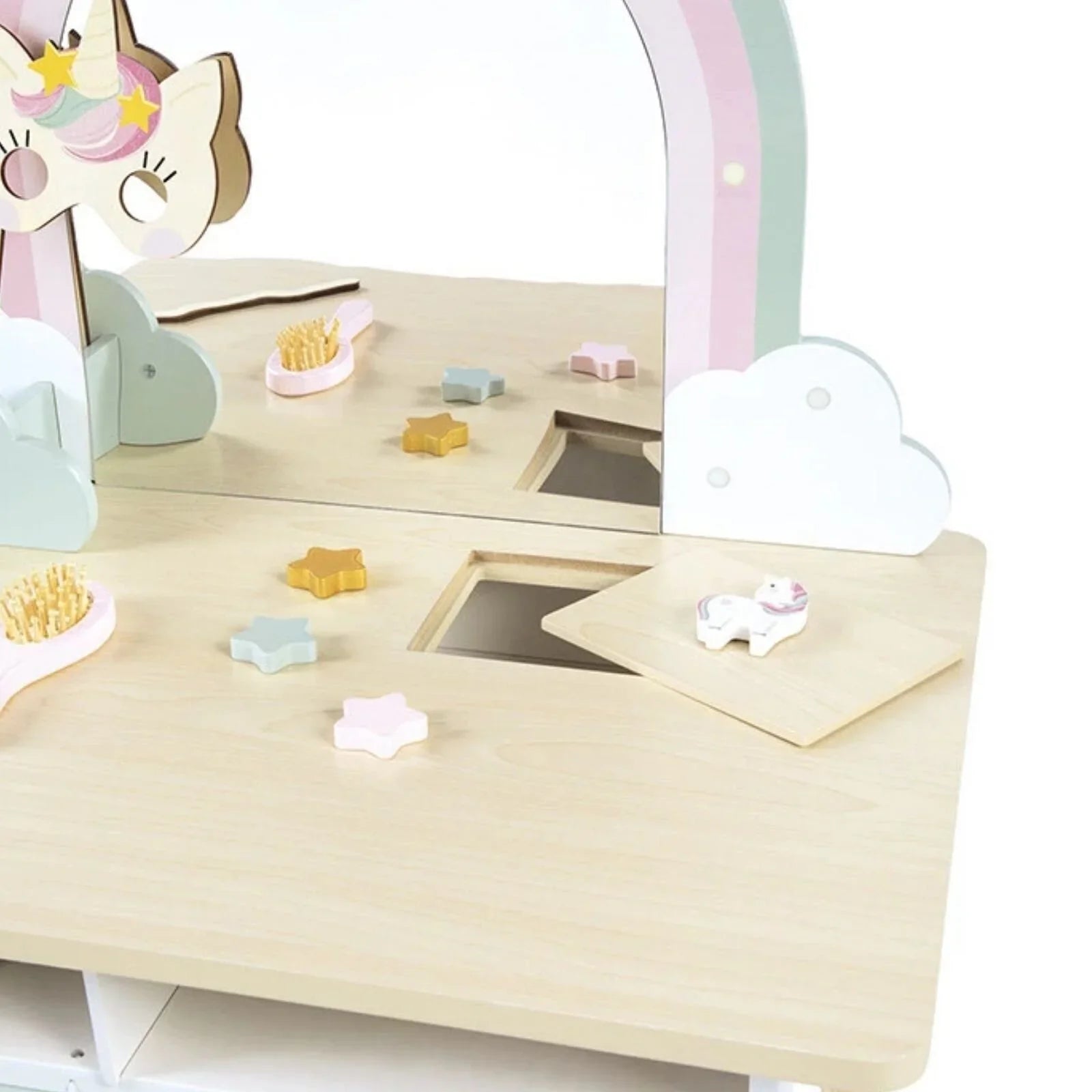 Janod Wooden Play Dressing Table - Unicorn