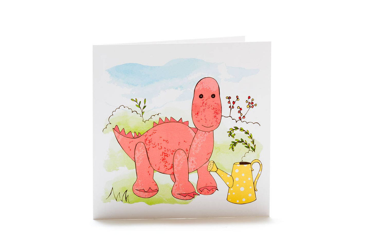 Best Years Ltd - Dinosaur Baby Rattle, Knitted Organic Cotton Pink Diplodocus