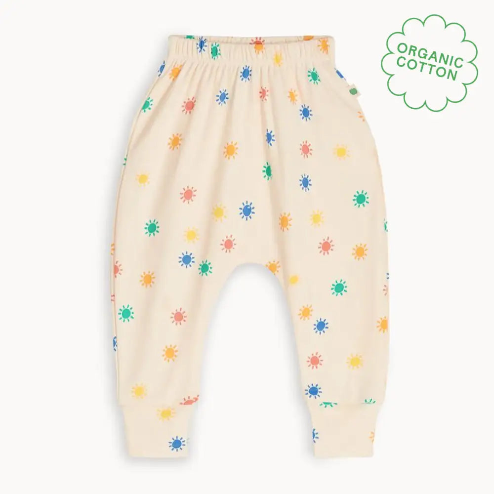 The bonniemob Rainbow Sunshine Organic Cotton Baby Leggings