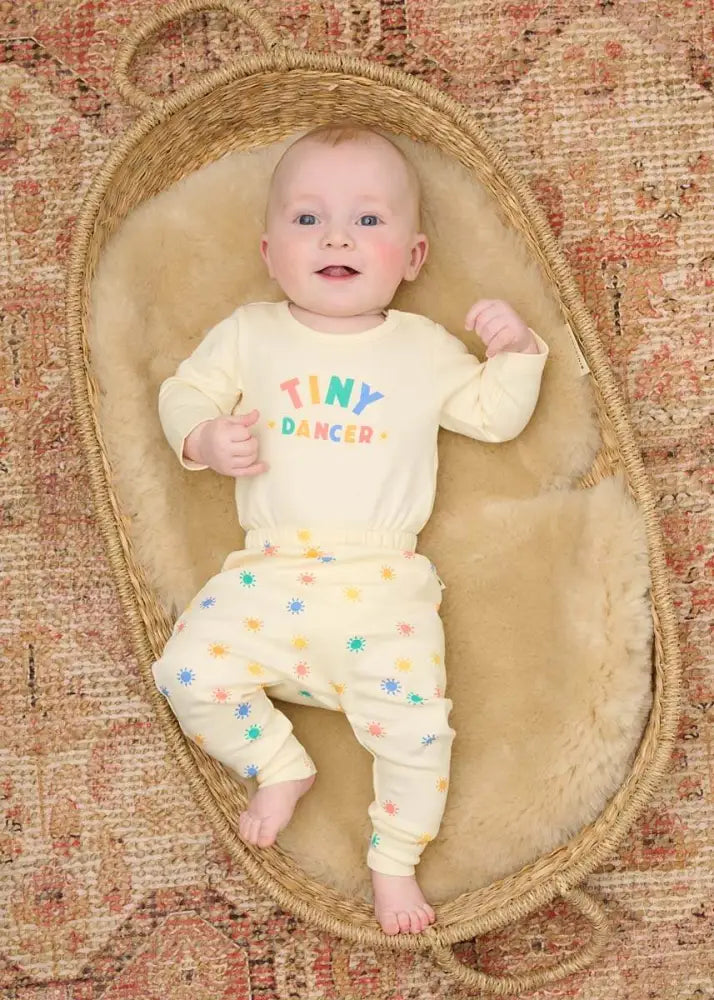 The bonniemob Rainbow Sunshine Organic Cotton Baby Leggings