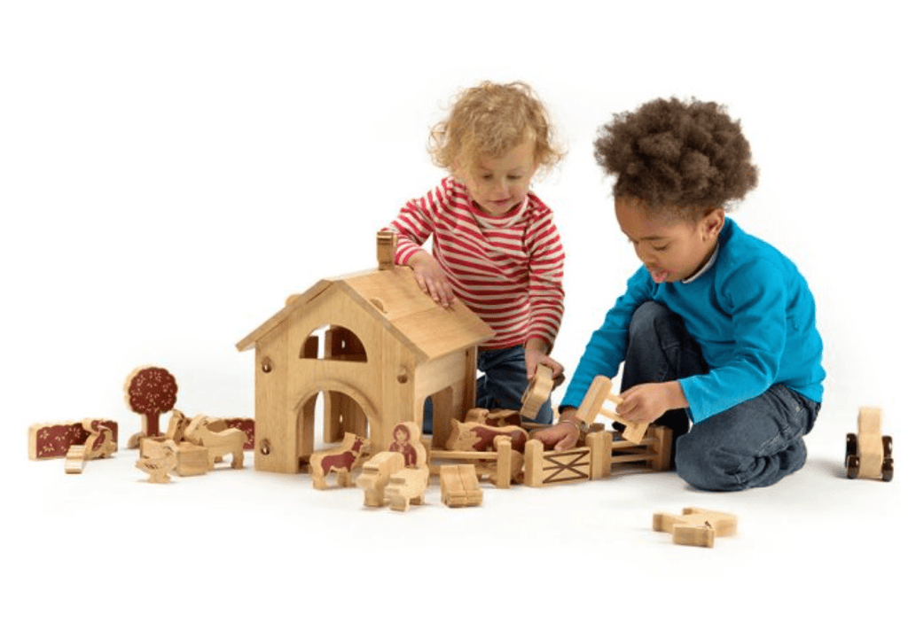 Deluxe Farm Barn Playset with Natural Characters - Baby&More