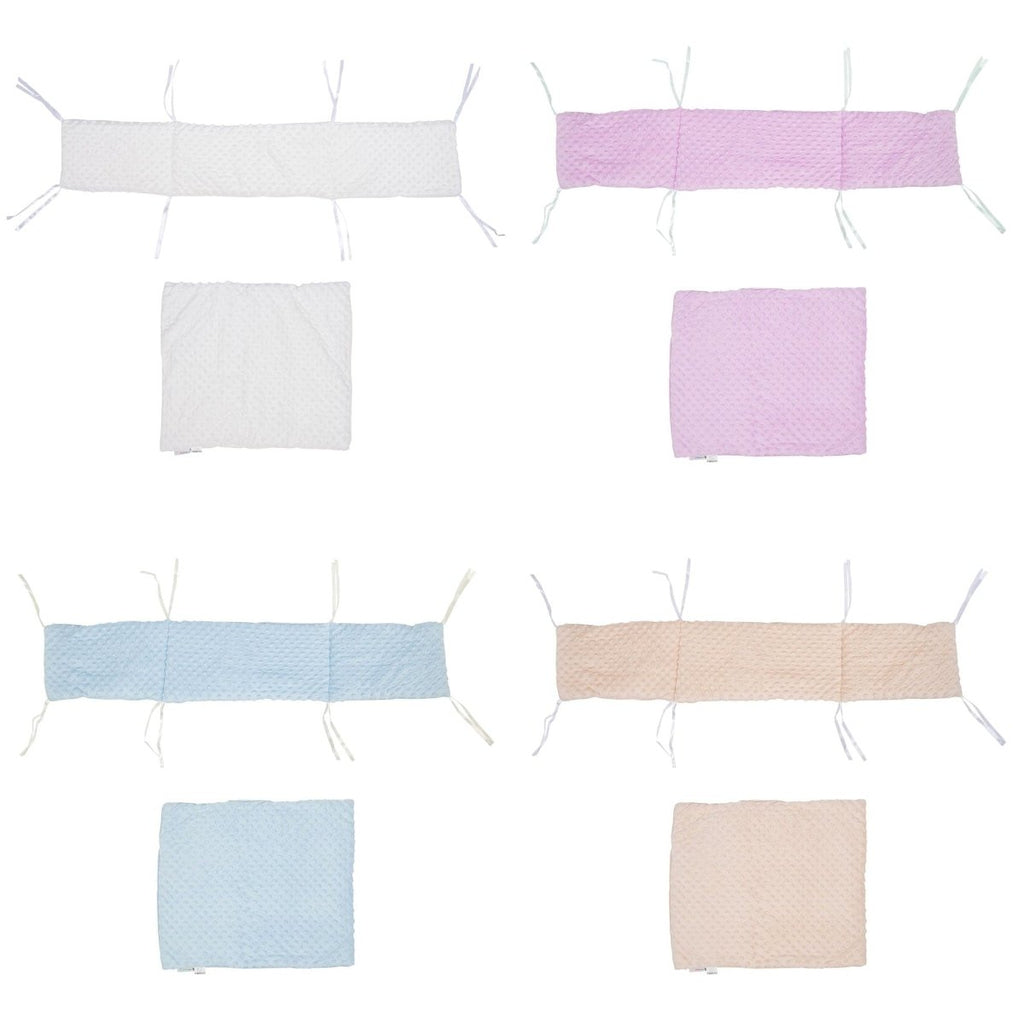 Dimple Crib/Cradle Quilt & Bumper Bedding Set - Cream - Baby&More