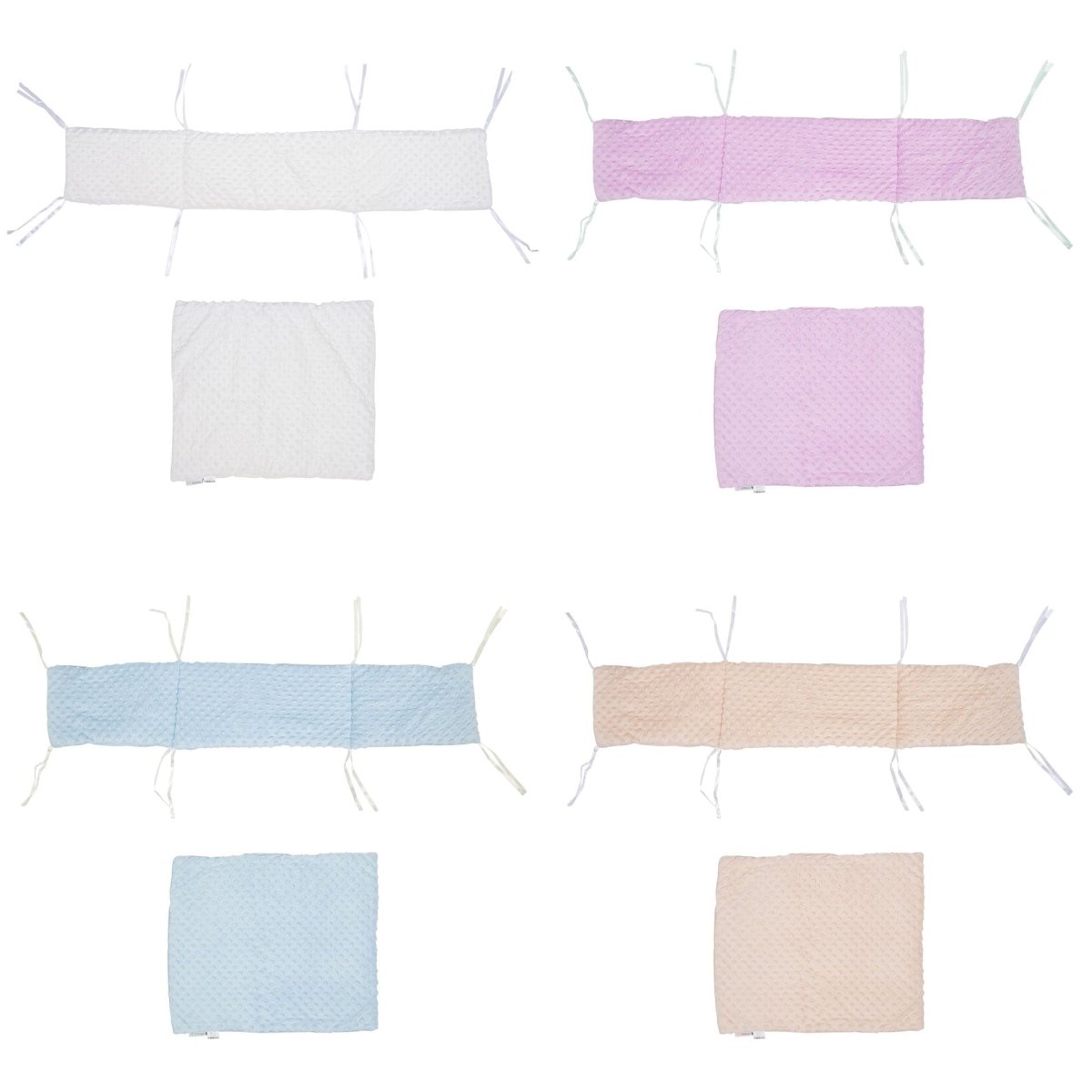 Dimple Crib/Cradle Quilt & Bumper Bedding Set - Cream - Baby&More