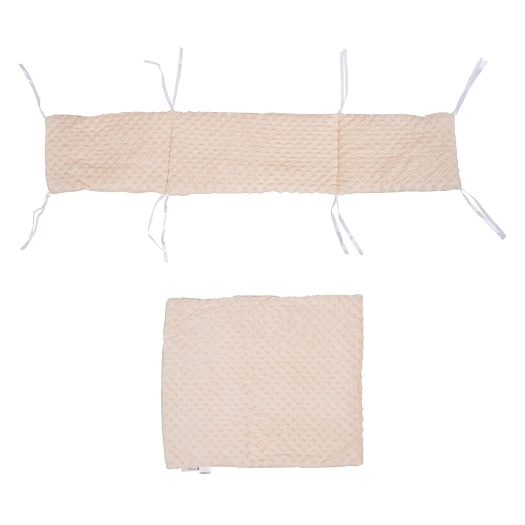 Dimple Crib/Cradle Quilt & Bumper Bedding Set - Cream - Baby&More