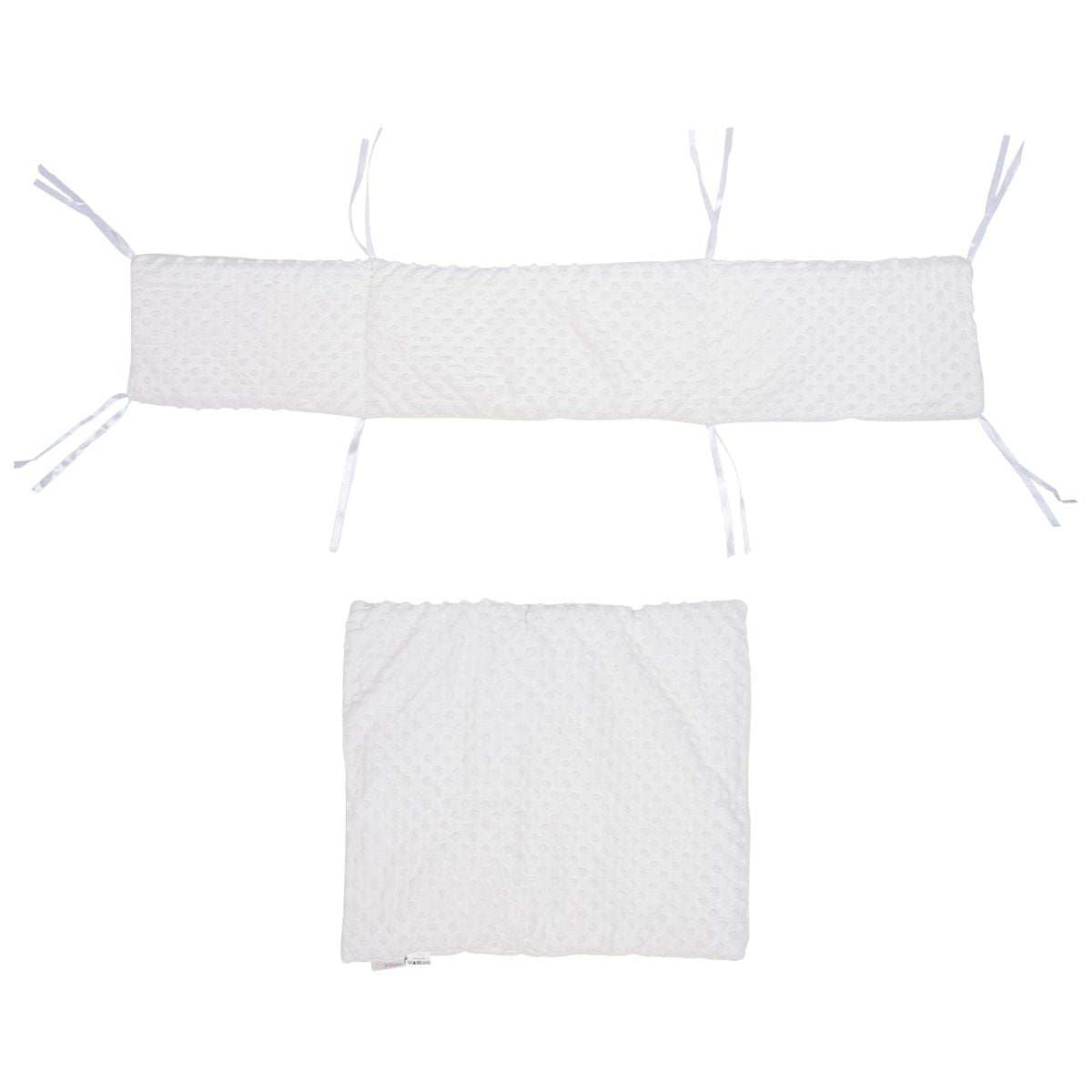 Dimple Crib/Cradle Quilt & Bumper Bedding Set - Cream - Baby&More