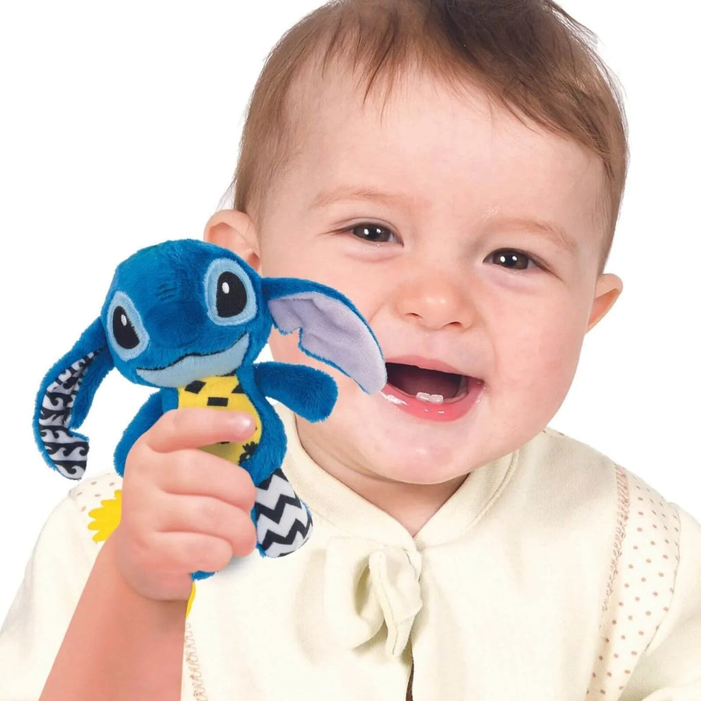 Disney Baby - Stitch Soft Rattle Travel Plush - Baby&More