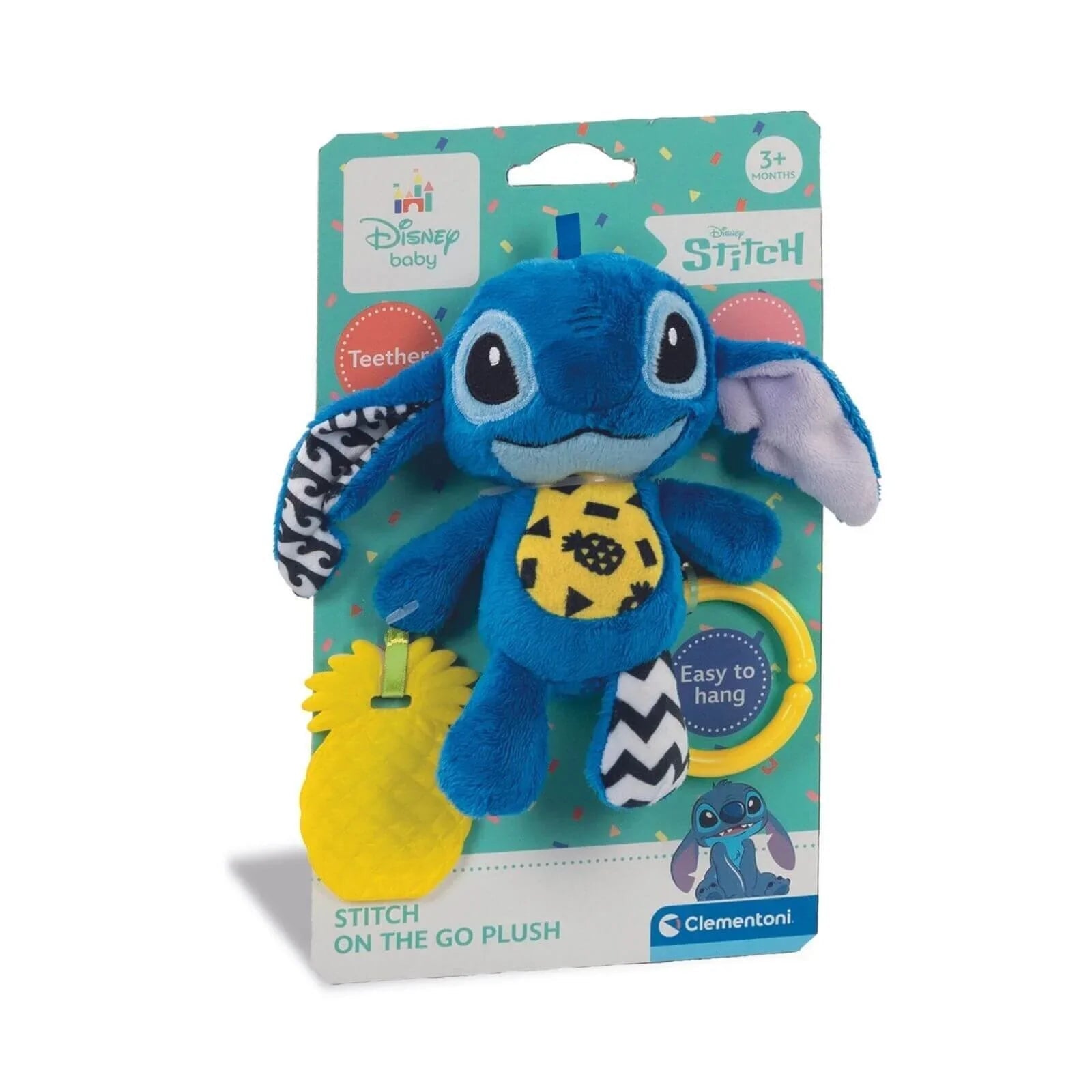 Disney Baby - Stitch Soft Rattle Travel Plush - Baby&More