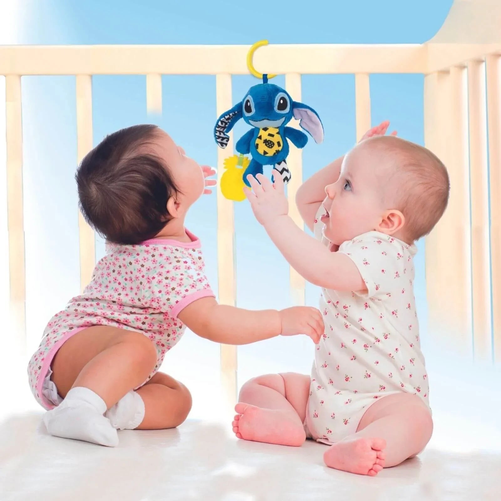 Disney Baby - Stitch Soft Rattle Travel Plush - Baby&More