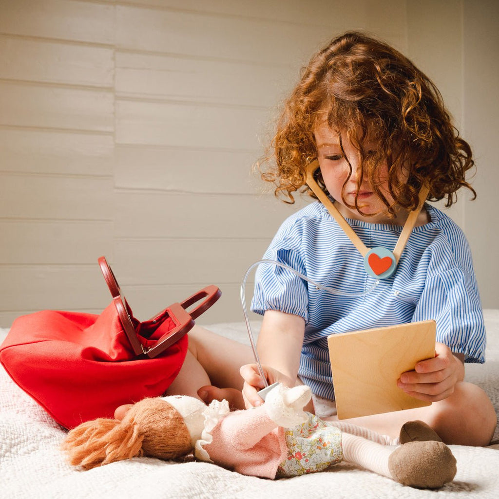 Doctor's Bag Set with Wooden Instruments - Baby&More
