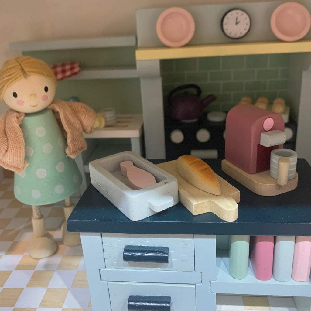 Wooden Dolls House Furniture Set - Kitchen
