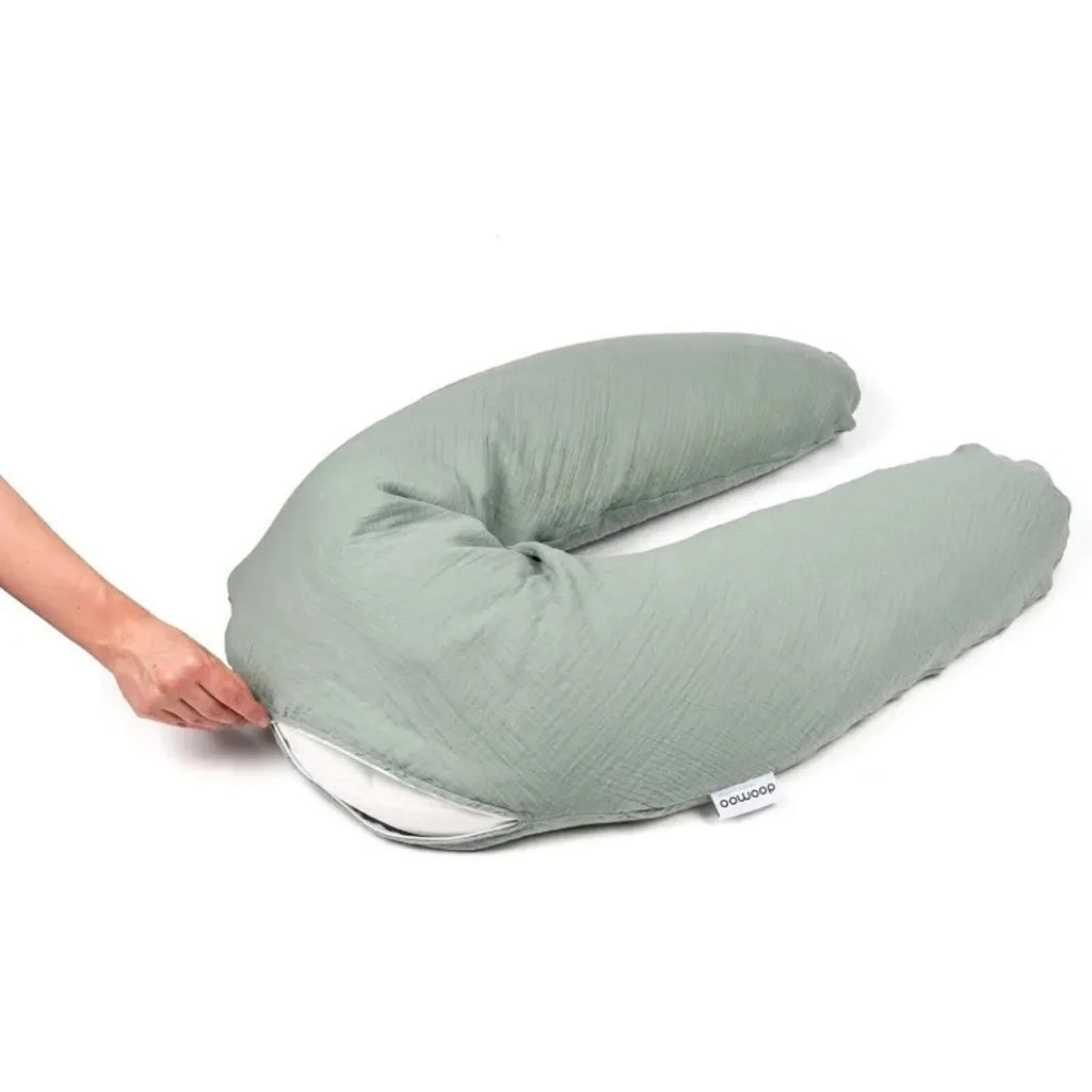 Doomoo Comfy Big Muslin Maternity Pillow - Green - Baby&More