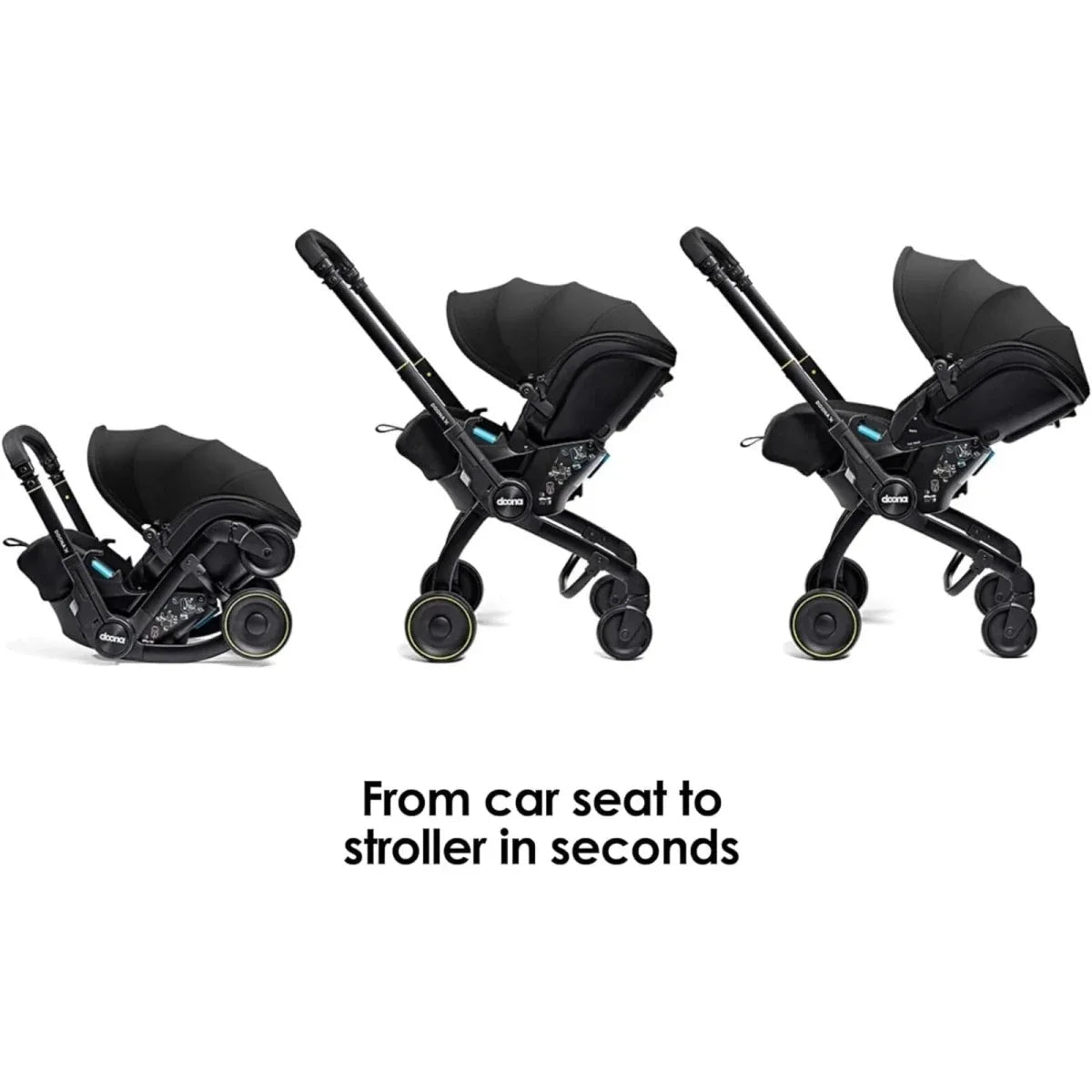 Doona X Infant Group 0+ Car Seat & Stroller - Nitro Black - Baby&More