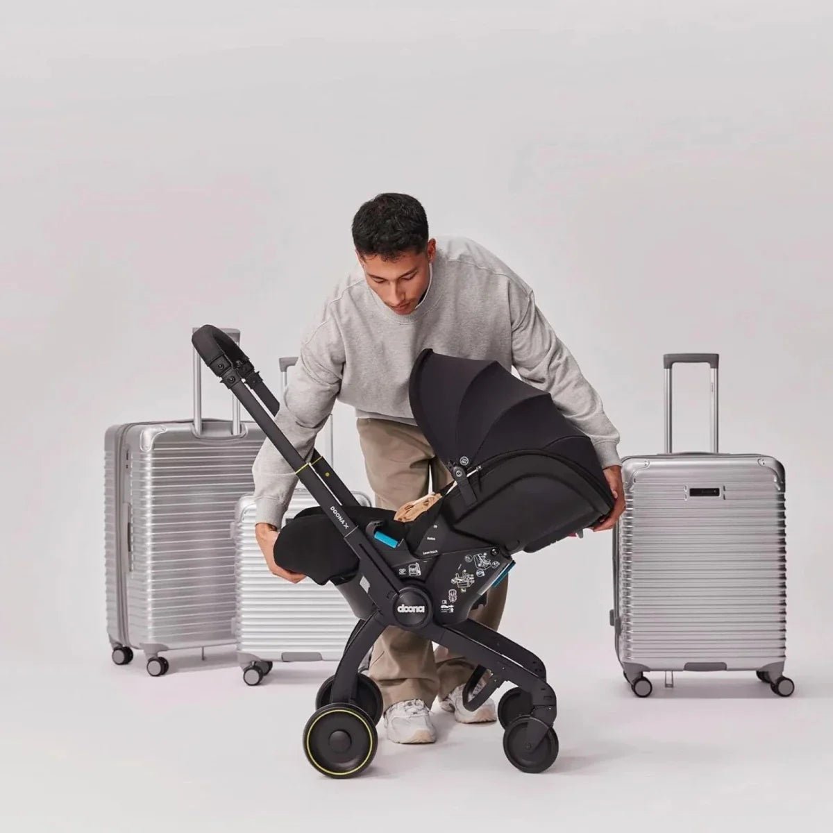 Doona X Infant Group 0+ Car Seat & Stroller - Nitro Black - Baby&More