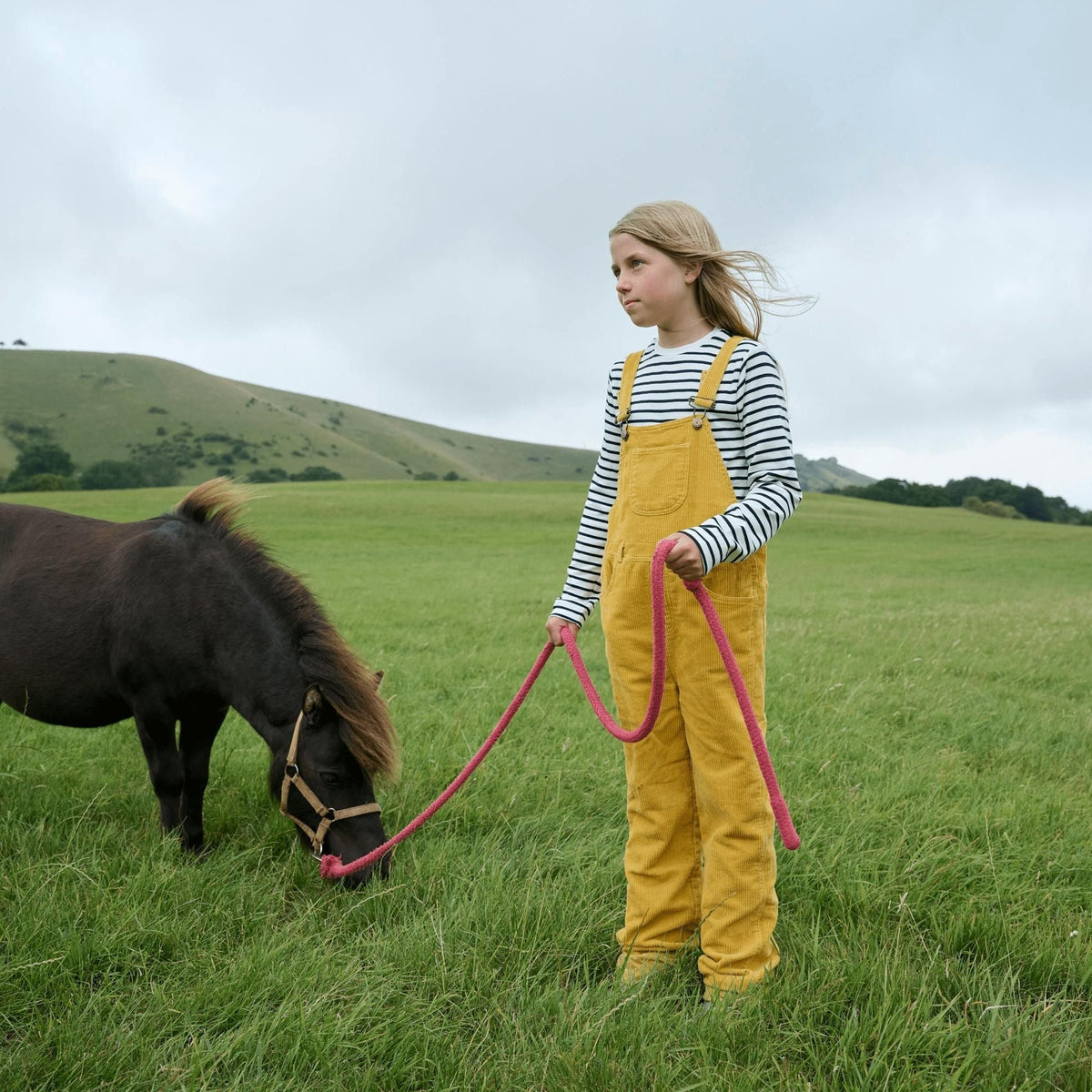 Dotty Dungarees Chunky Cord Dungarees - Ochre - Baby&More
