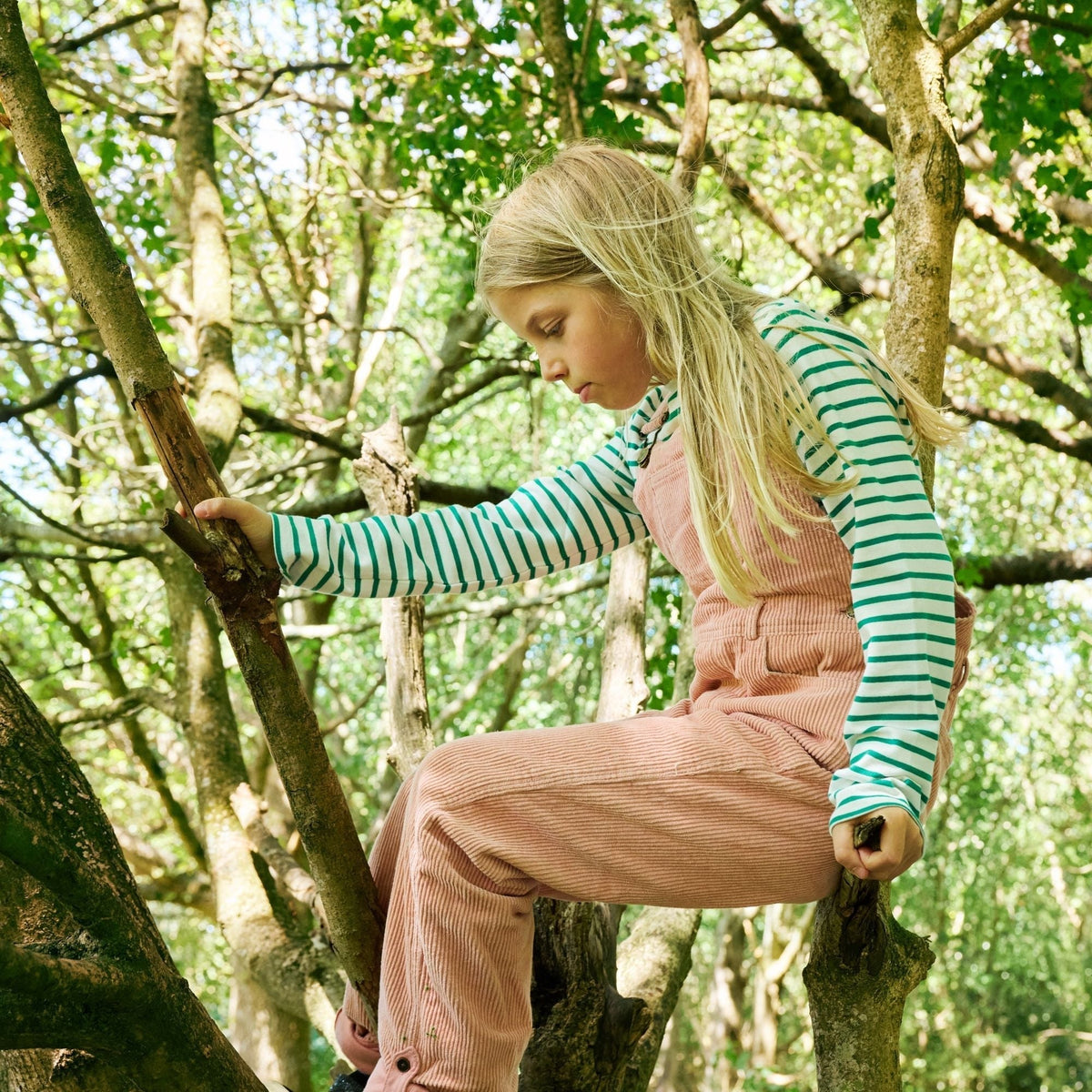Dotty Dungarees Chunky Cord Dungarees - Pink - Baby&More