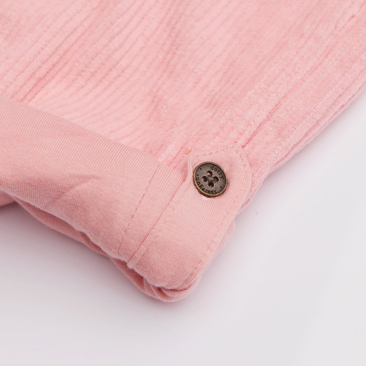 Dotty Dungarees Chunky Cord Dungarees - Pink - Baby&More