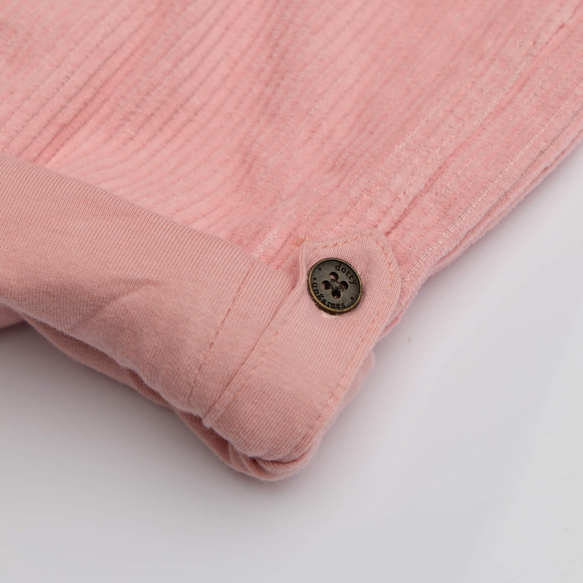 Dotty Dungarees Chunky Cord Dungarees - Pink - Baby&More