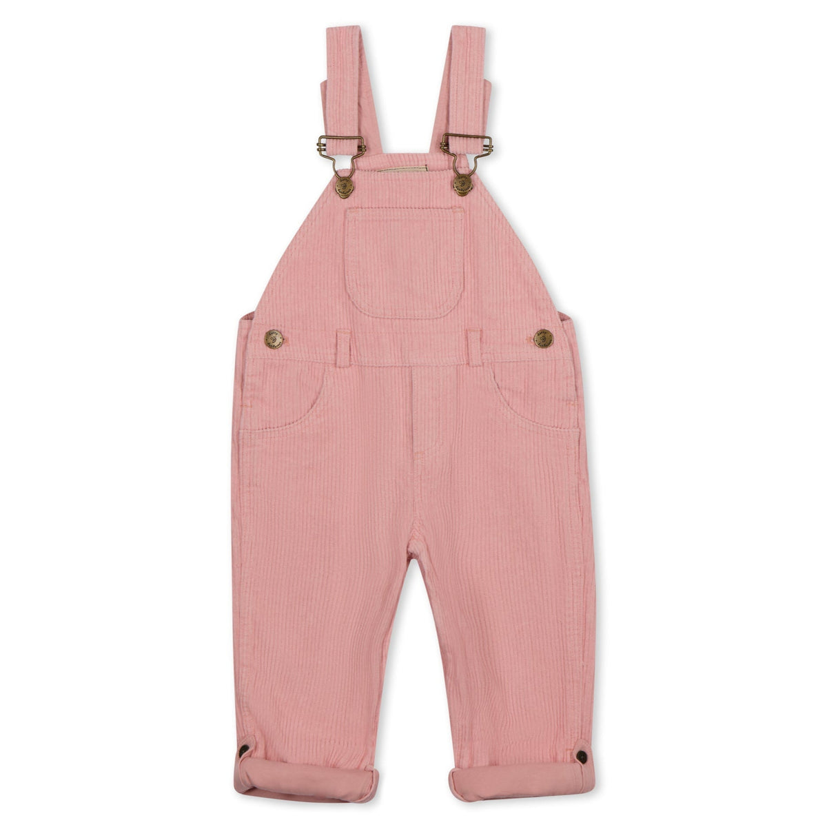 Dotty Dungarees Chunky Cord Dungarees - Pink - Baby&More