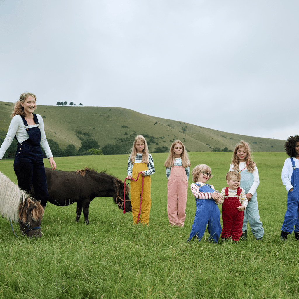 Dotty Dungarees Chunky Cord Dungarees - Robin Red - Baby&More
