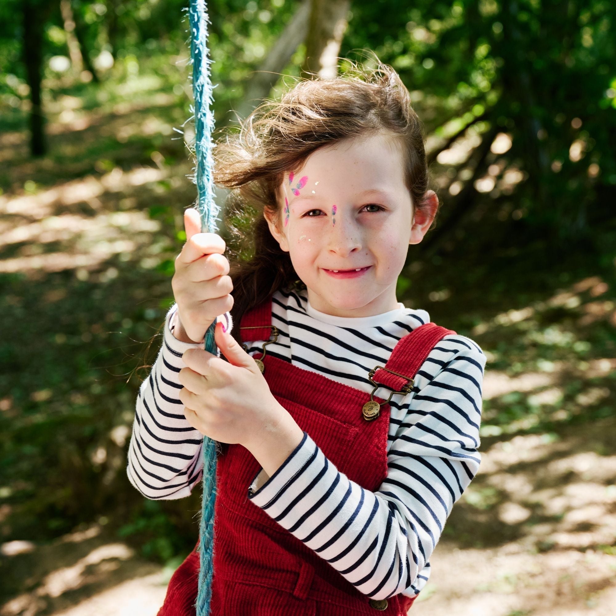 Dotty Dungarees Chunky Cord Dungarees - Robin Red - Baby&More