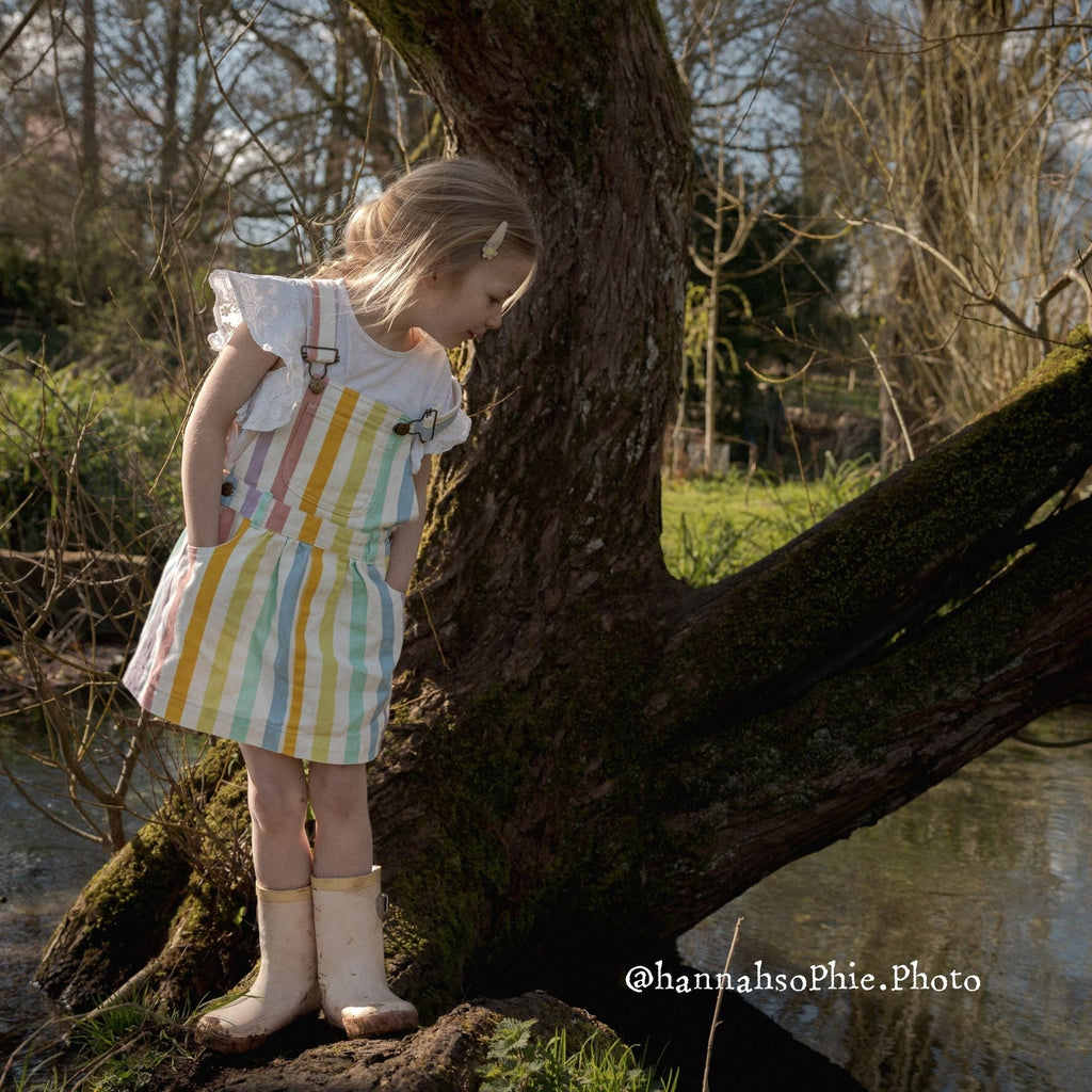 Dotty Dungarees Classic Wide Stripe Dress - Multicolour - Baby&More