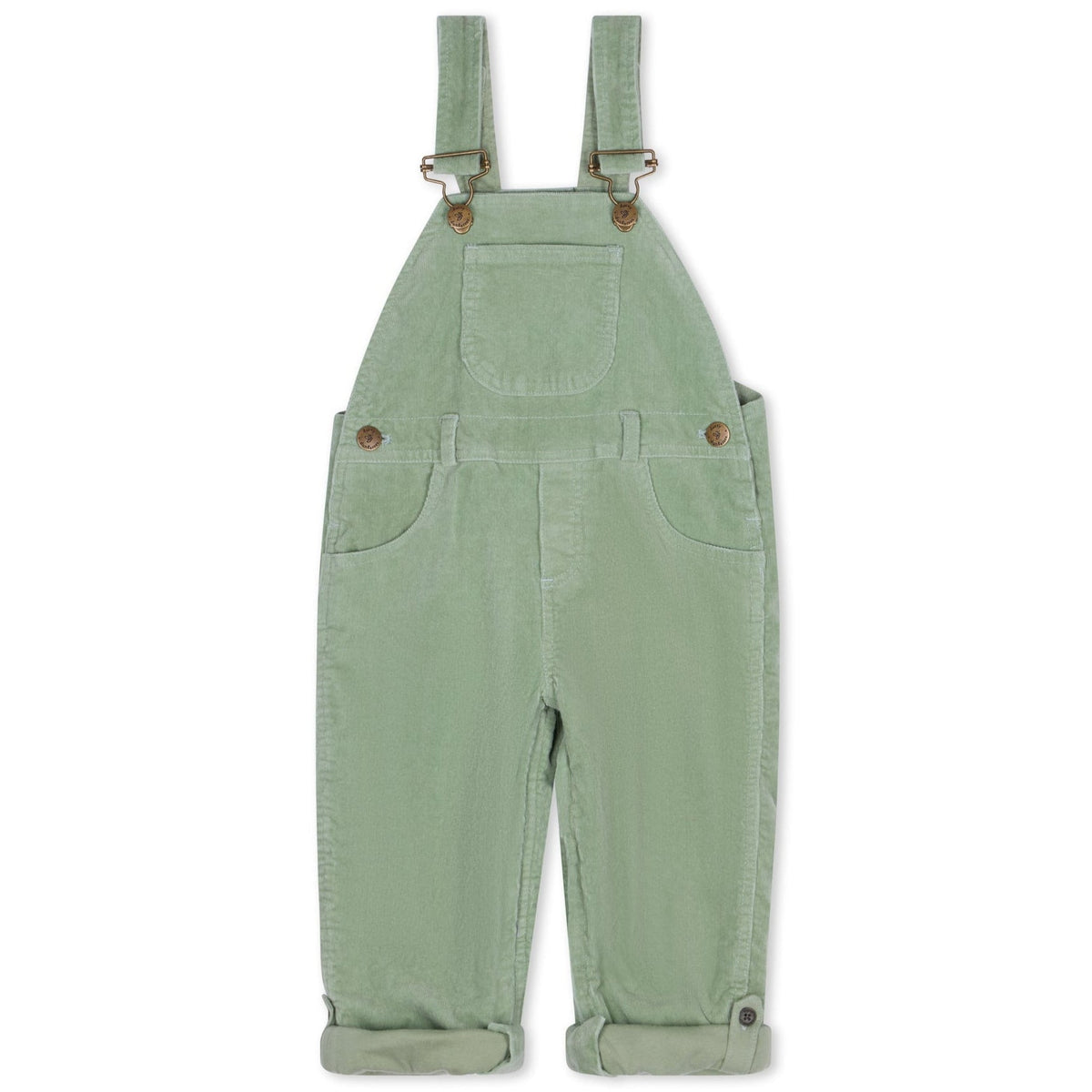 Dotty Dungarees Corduroy Dungarees - Sage - Baby&More