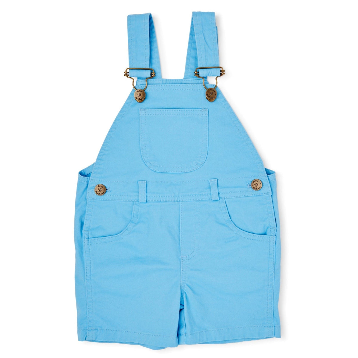 Dotty Dungarees Dungaree Shorts - Sky Blue - Baby&More