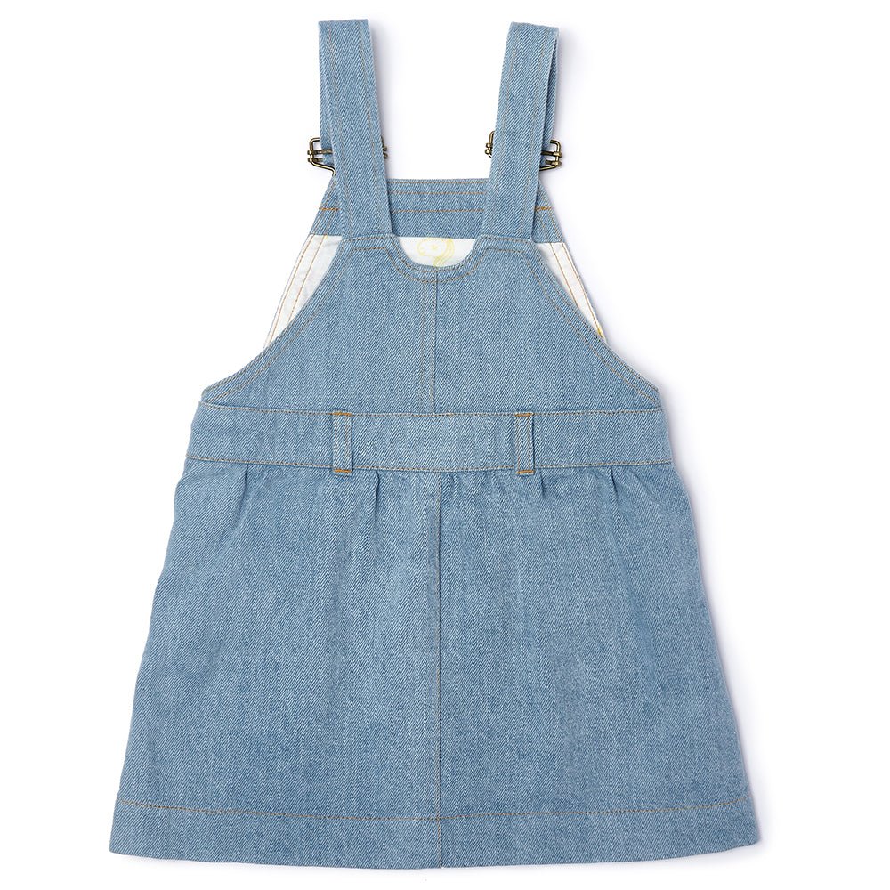 Dotty Dungarees Pinafore Dress - Pale Denim - Baby&More