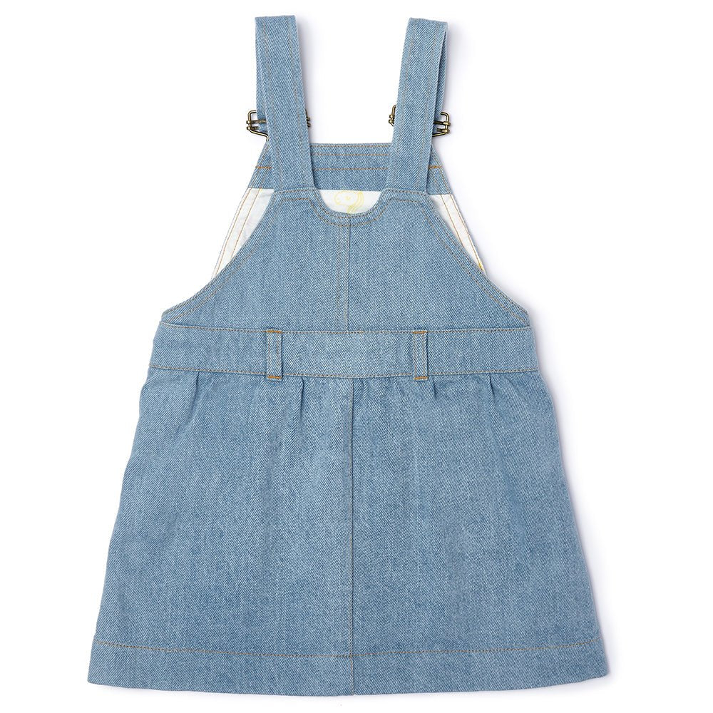 Dotty Dungarees Pinafore Dress - Pale Denim - Baby&More