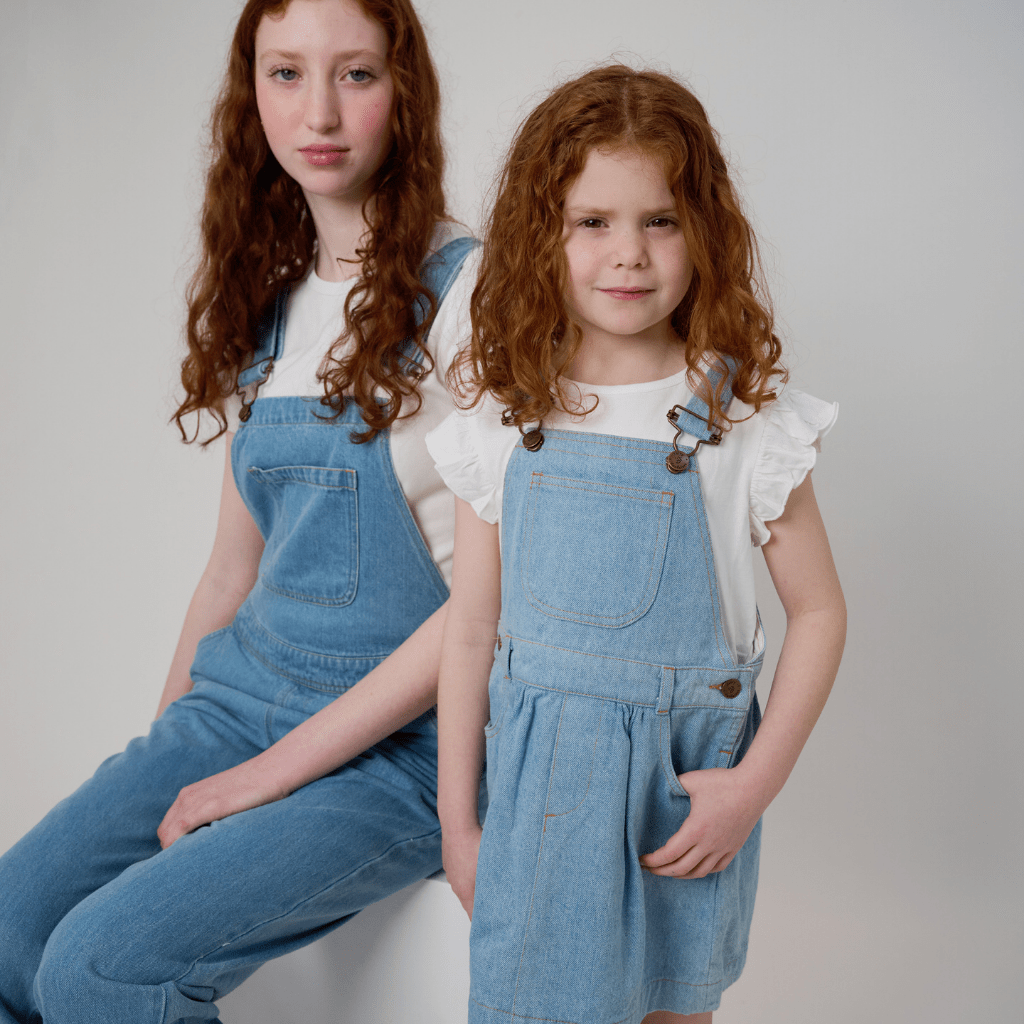 Dotty Dungarees Pinafore Dress - Pale Denim - Baby&More