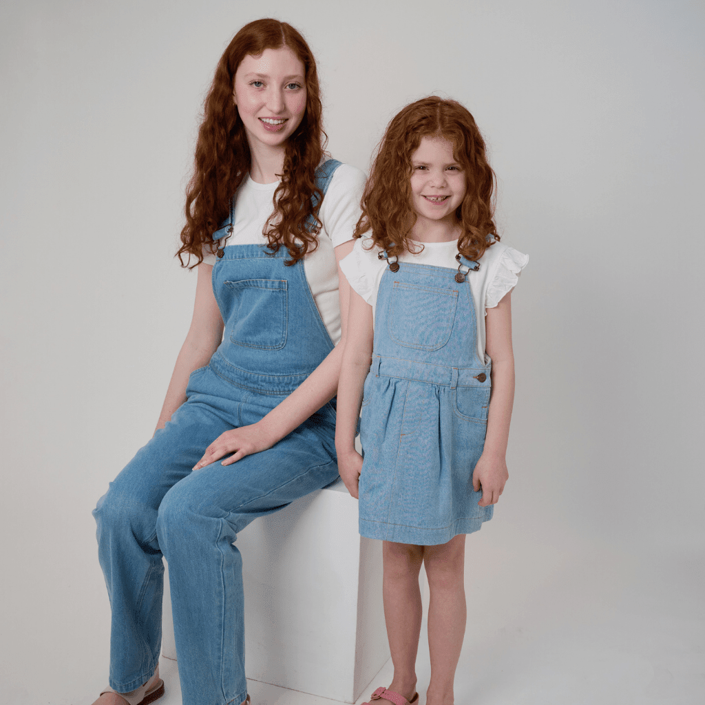Dotty Dungarees Pinafore Dress - Pale Denim - Baby&More