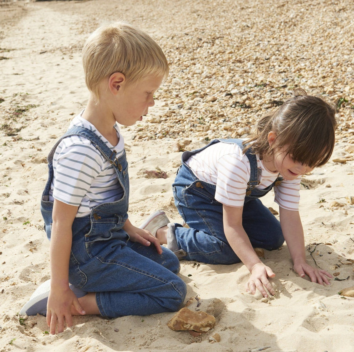 Dotty Dungarees Summer T-Shirt - Pink Breton Stripe - Baby&More