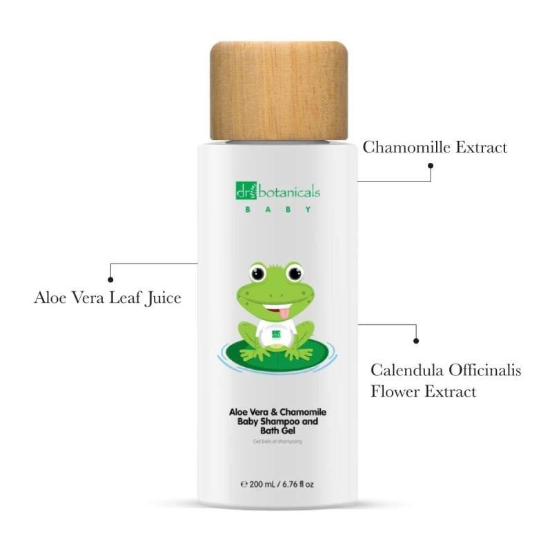 Dr Botanicals Aloe Vera & Chamomile Baby Shampoo & Bath Gel - 200ml - Baby&More