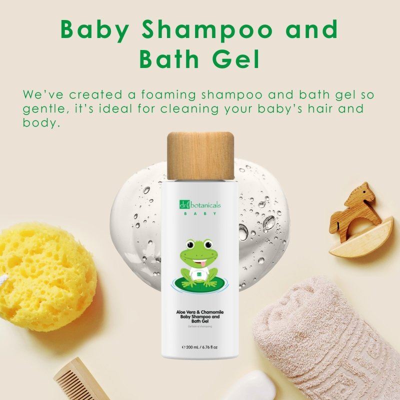 Dr Botanicals Aloe Vera & Chamomile Baby Shampoo & Bath Gel - 200ml - Baby&More