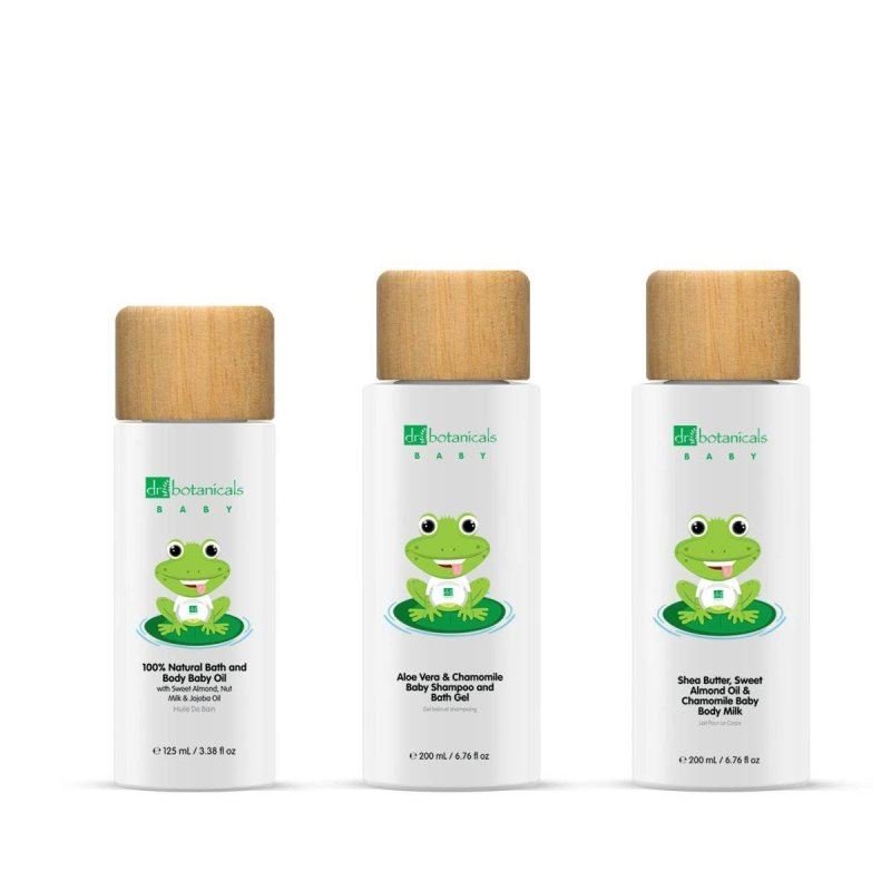 Dr Botanicals Baby Collection Shampoo & Bath Gel, Body Oil & Milk Kit - Baby&More