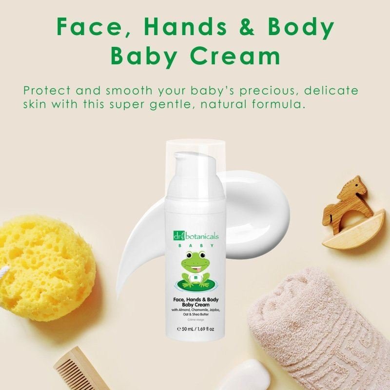 Dr Botanicals Baby Face, Hands & Body Baby Cream - 50ml - Baby&More