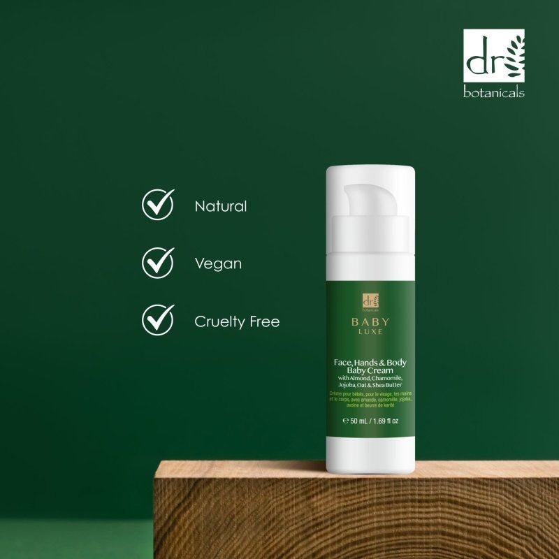 Dr Botanicals Baby Lux Face, Hands & Body Baby Cream - 50ml - Baby&More