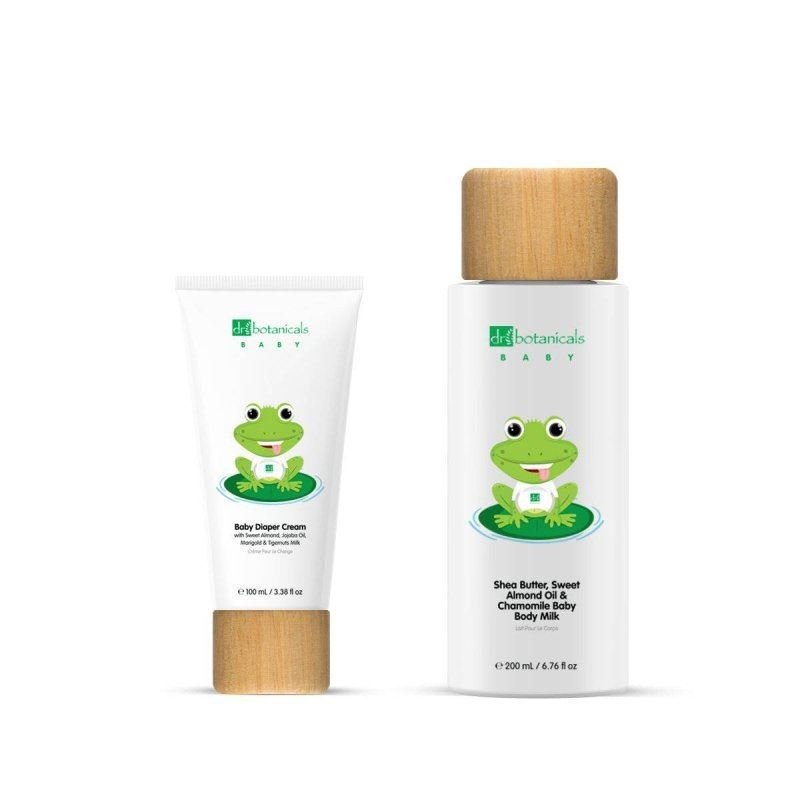 Dr Botanicals Baby Sweet Almond Oil Diaper Cream & Body Milk Kit - Baby&More