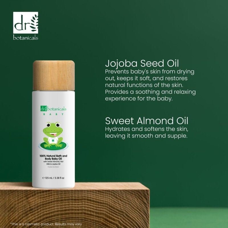 Dr Botanicals Jojoba Seed Oil Relaxing Baby Body Oil - 125ml - Baby&More