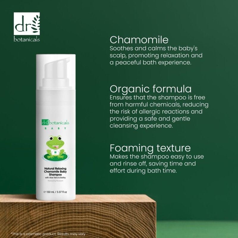 Dr Botanicals Natural Relaxing Chamomile Baby Shampoo - 150ml - Baby&More