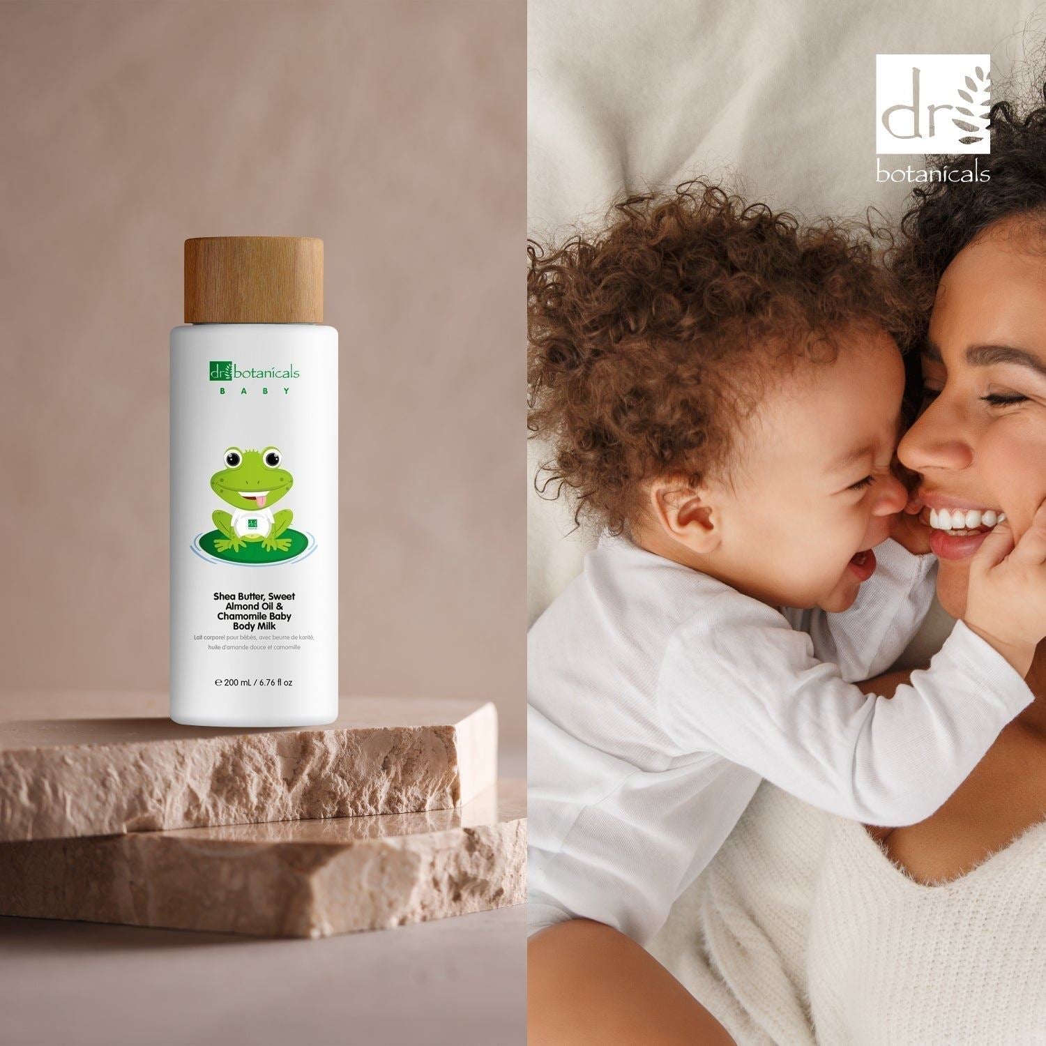 Dr Botanicals Sweet Almond Oil & Chamomile Baby Body Milk - 200ml - Baby&More