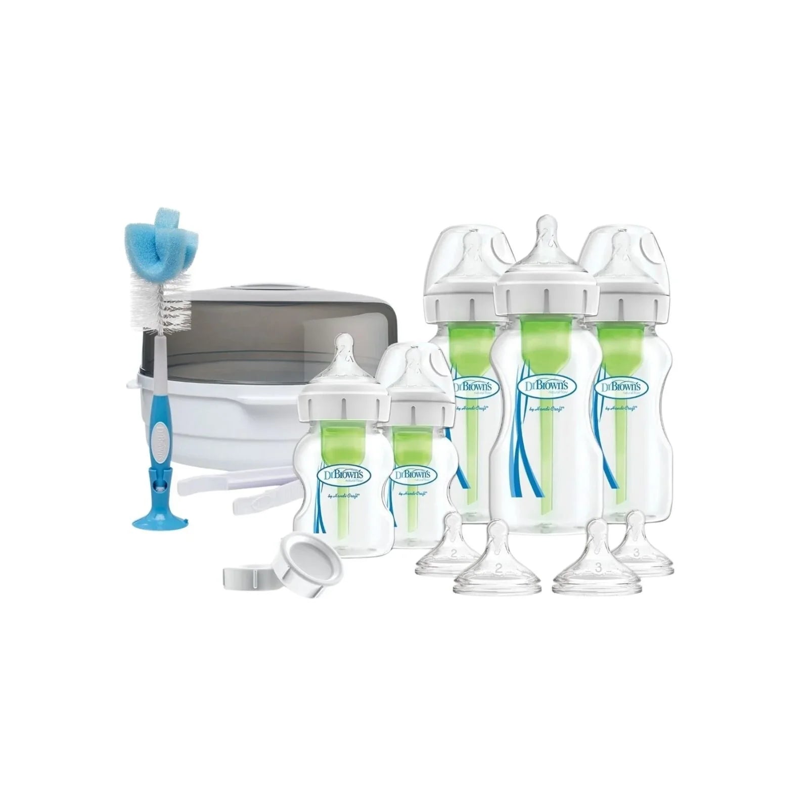 Dr. Brown's Options+ Anti - Colic Baby Bottle Wide Neck Newborn Gift Starter Set - Baby&More