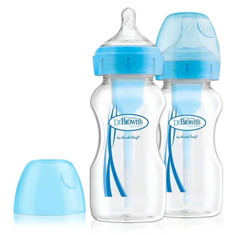 Dr Brown's Options+ Bottle - Blue - 270ml - 2 Pack - Baby&More