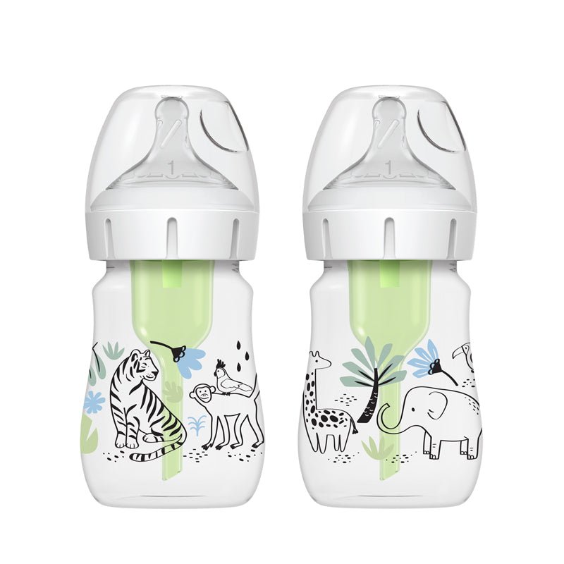Dr Brown's Options+ Bottle Design Jungle 150ml 2Pk - Baby&More