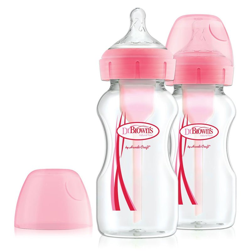 Dr Brown's Options+ Bottle - Pink - 270ml - 2 Pack - Baby&More