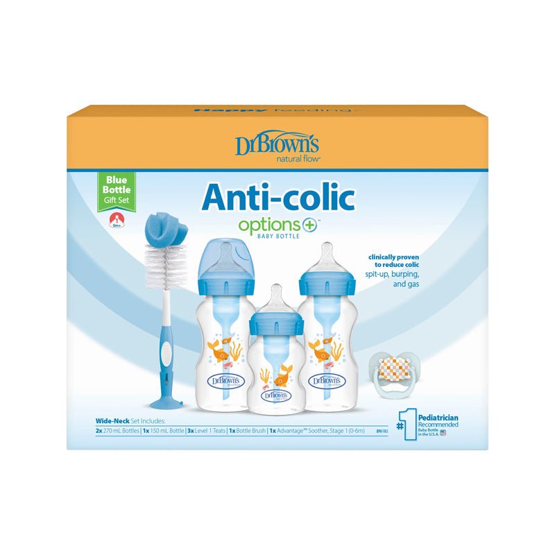 Dr Brown's Options+ Gift Set Blue - Baby&More