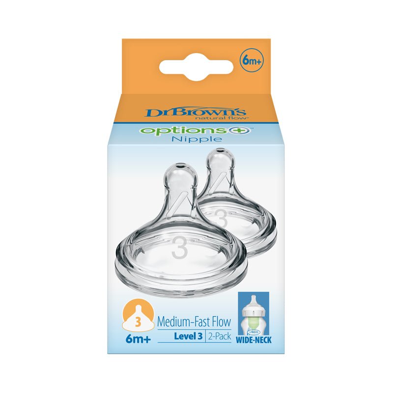 Dr. Brown's Options+ Teat - 6m+ - 2 Pack - Baby&More
