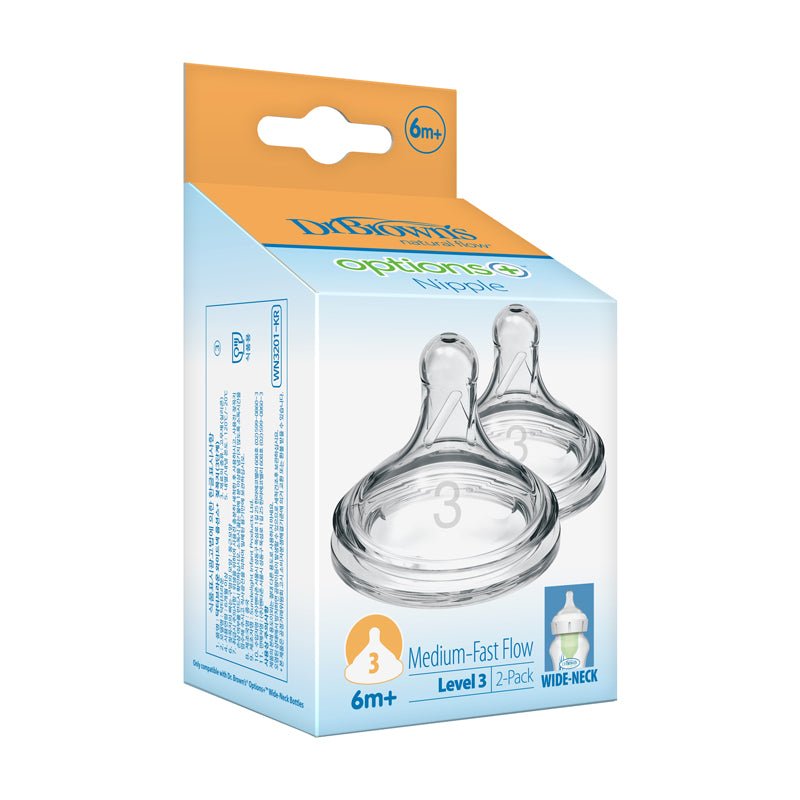 Dr. Brown's Options+ Teat - 6m+ - 2 Pack - Baby&More