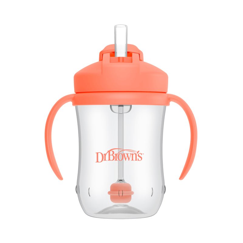 Dr Brown's Straw Cup - Coral - 270ml - Baby&More