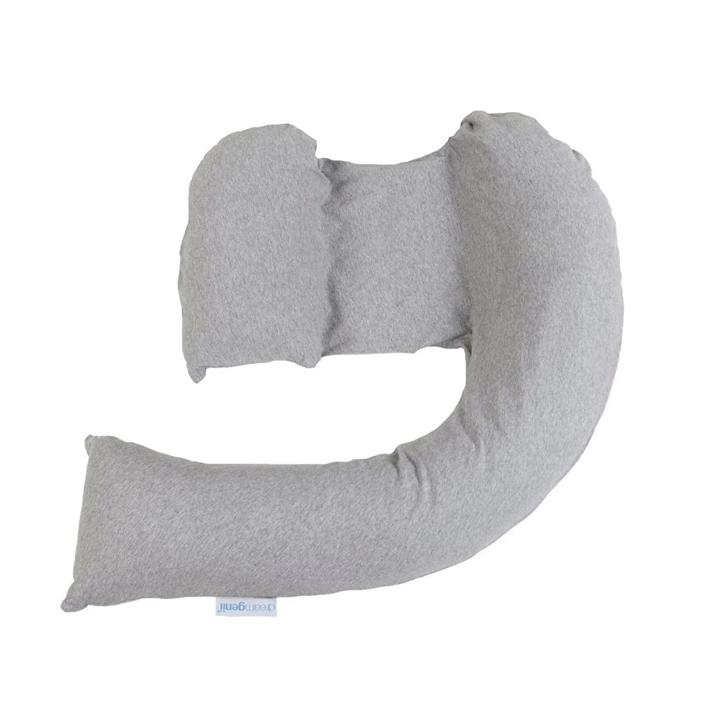 Dreamgenii Support and Feeding Pillow - Grey Marl Cotton Jersey - Baby&More